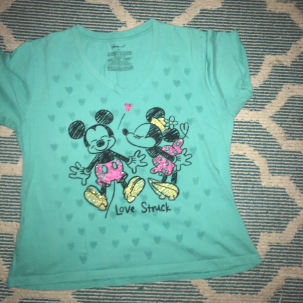 Mickey and Minnie V-Neck top
